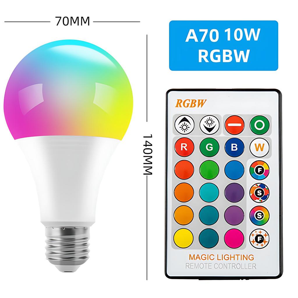 16 farbe E27 RGB Fernbedienung Birne Led Licht Für Zimmer Smart Birne Lampe Dimmer Niedriger Stromverbrauch Energie Sparen einstellbare Birne