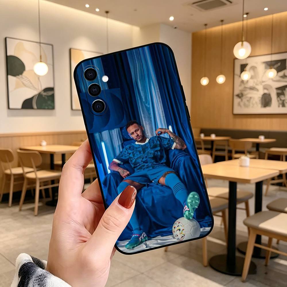 N-Neymar J-jr Fußball 10 Handyhülle Schwarzes Silikon Weich Für Samsung Galaxy A73,A72,A71,A70,A53,A52,A51