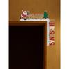 1 pièce Décoration de Cadre de Porte de Noël en Métal, Ornement Festif Suspendu avec Pendentifs pour Fête à Domicile, Cadeau d'Art Mural Moderne pour Porte Table