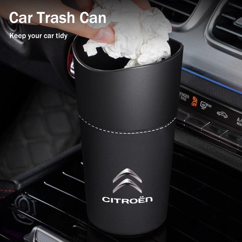 Auto Multifunktion Leder Wasserbecherhalter Aufbewahrungsbox Eimer Für Citroen C4 C3 C5 C1 C2 Berlingo Celysee Cactus Picasso Aircross