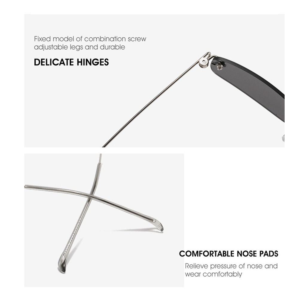Clear Colored Lens Rectangle Sunglasses Narrow Punk Shades Streetwear Accessories  for Women & Men