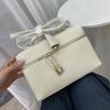 New lunch box bag, cowhide leather women's bag, messenger bag, shoulder bag, underarm bag.