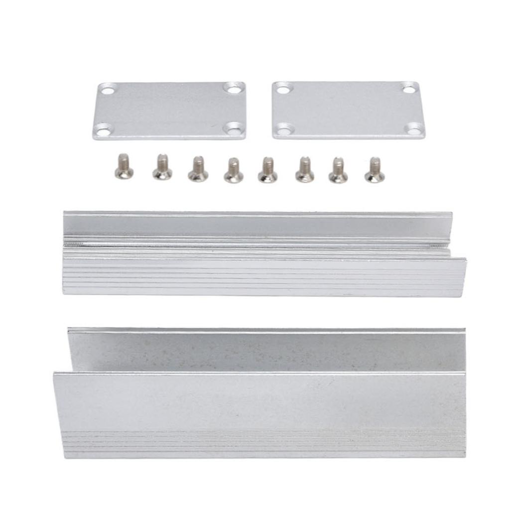 Aluminum Alloy Enclosure Power Amplifier Junction Box Electronic DIY Protective Cooling Case