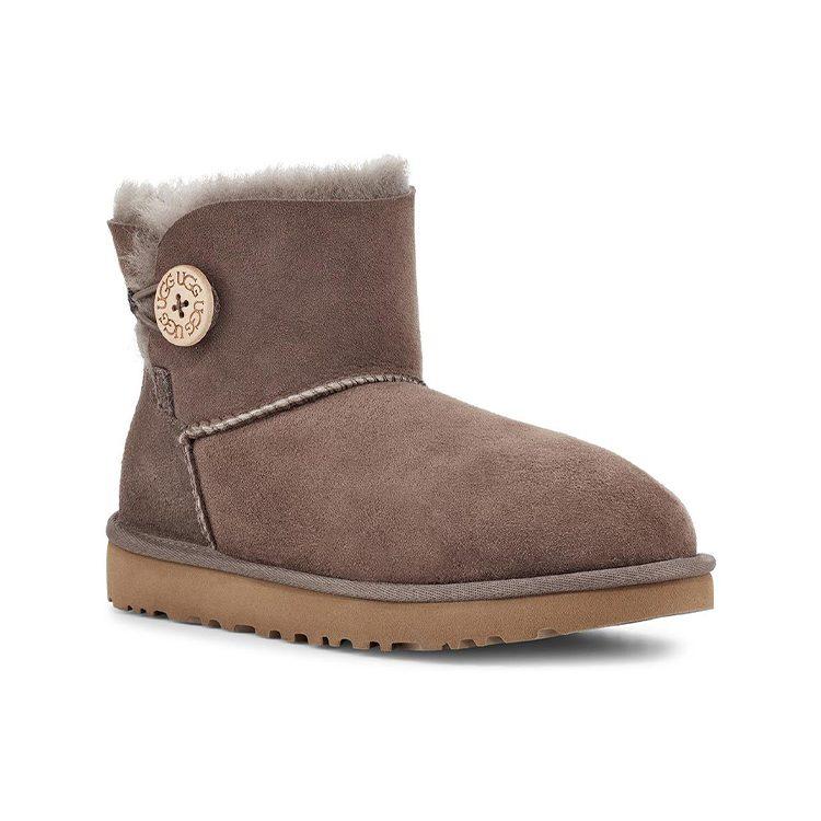 UGG Bailey Button II Short Snow Boots Women's Earth Umber 1016422-MLE