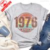 Classic Original Part Vintage 1976 Classics Shirt For Unisex Born In 49th Birthday Gift For Wounisex Retro Print Shirt Streetwear