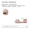 Girls Sandals Little Girls Princess Shoes Baby Girls Summer New Crystal Shoes Children's Flat Shoes Soft Sole Shoes