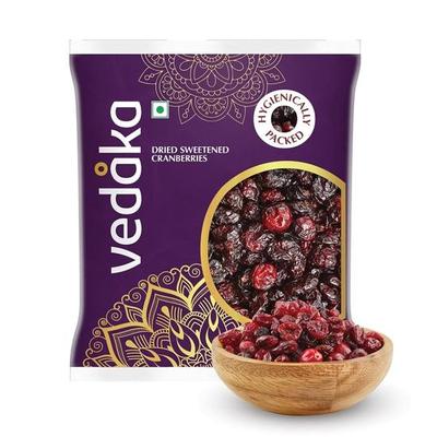 Vedaka Premium Żurawina | Smaczna przekąska dla dzieci i dorosłych | Wysokiej jakości jagody | 500g