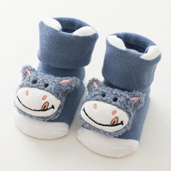 1 Paar elastische, dickere Babysocken aus Baumwolle, schöne, gut gewebte Kleinkindsocken für zu Hause