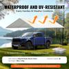 10 x 20 ft Carport Replacement Canopy Cover, Garage Top Tent Shelter Tarp Heavy-Duty Waterproof & UV Protected, Easy Installation with 40 Ball