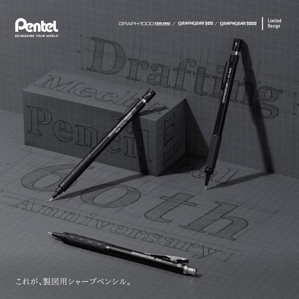 PENTEL GraphGear 1000 Mechanical Drafting 60th Anniversary Limited Pencil, Edition, 0.5mm, PG1015-ANA