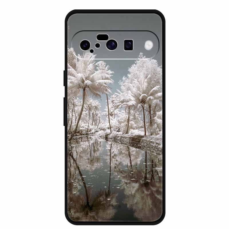 Christmas Phone Cases For Google Pixel 10 Case Silicone Soft Black Cover Christmas Tree for Pixel 10 Pro / 10 Pro XL Back Cover