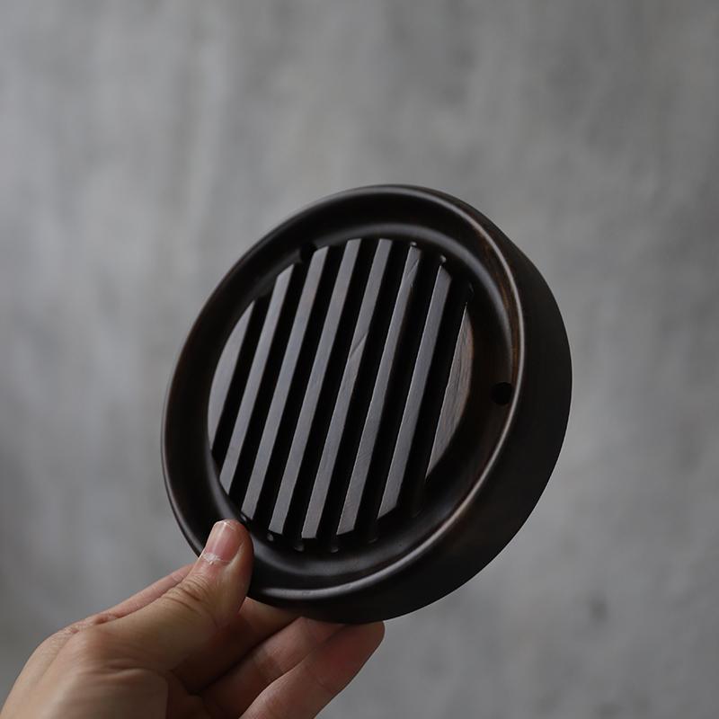 Ebony Tea Trays and Platters Wood Teapot Holders