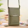 Női divatos mobiltelefon táska érintőképernyős függőleges kereszttestű mini válltáska érme pénztárca