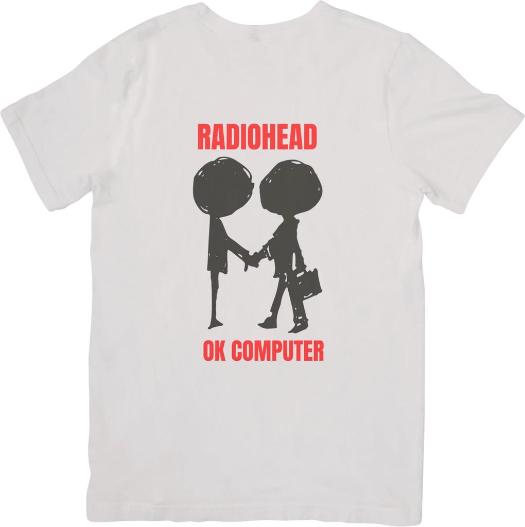 Radiohead Music Fit for Men & Women Quality Cotton T-Shirt White.