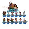 Moana-Themed Birthday Tableware Set: Tablecloth, Plates, Bunting, Napkins, Cups