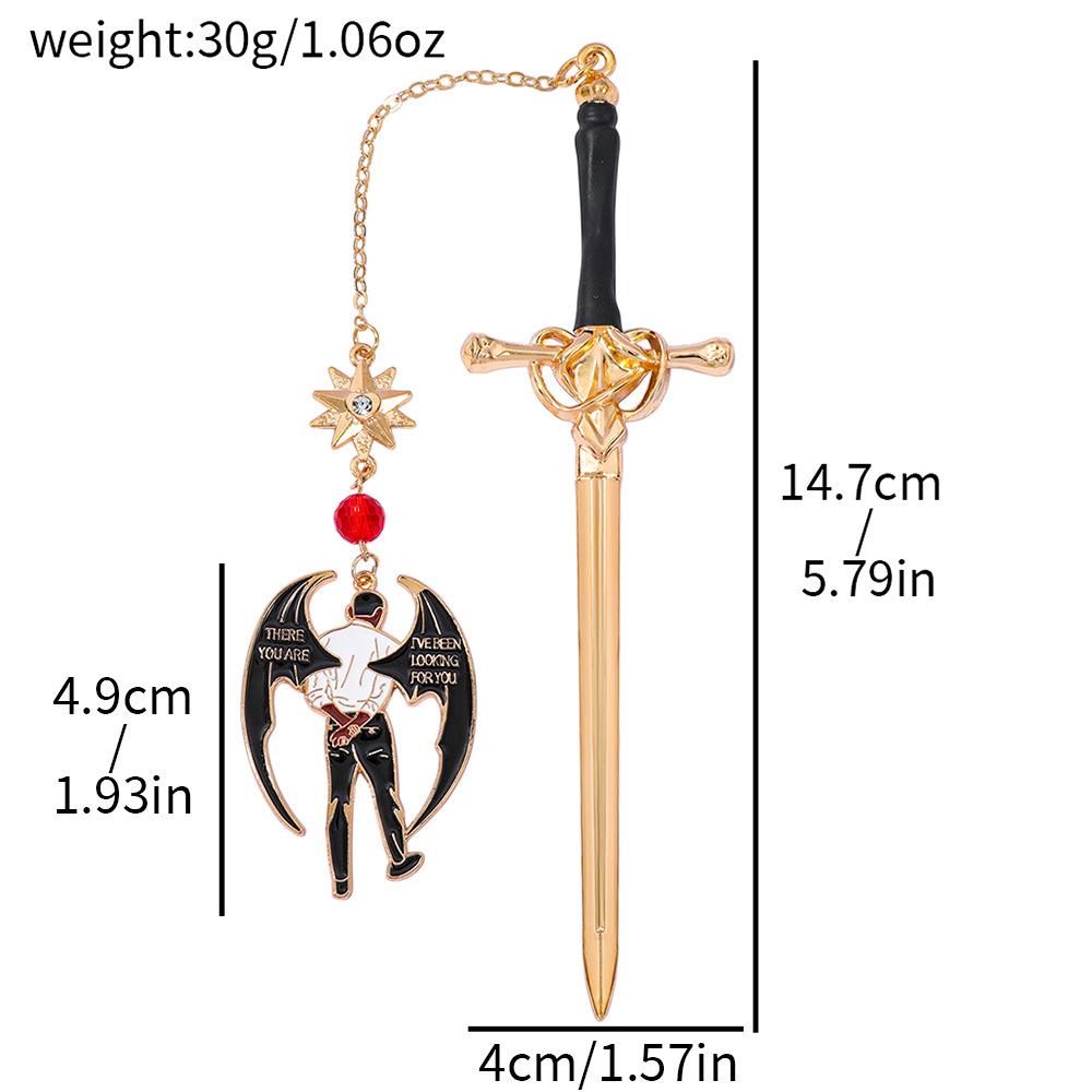 Zlatý Stegosaurus Záložka Narozeninový dárek pro fanoušky knih Čtenáře fantasy Knihomol Stříbrný Zlatý přívěsek Výroční dárek