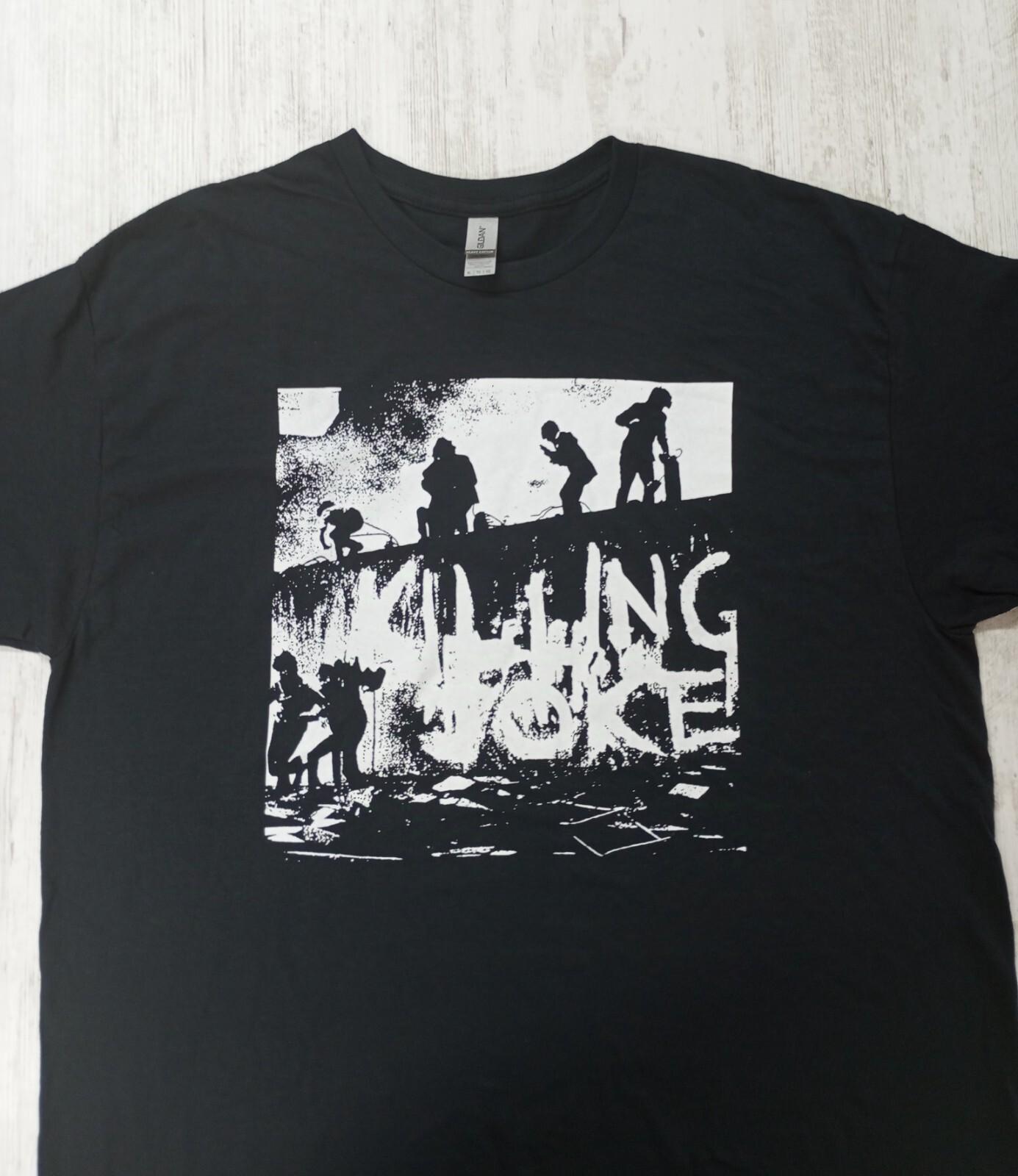 New Killing Joke Post Punk Band Rock Wave Black T-shirt Hand Pulled Silkcreen S