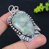 Aquamarine Gemstone Handmade 925 Sterling Silver Gift Jewelry Pendant 2.56" Z5C99