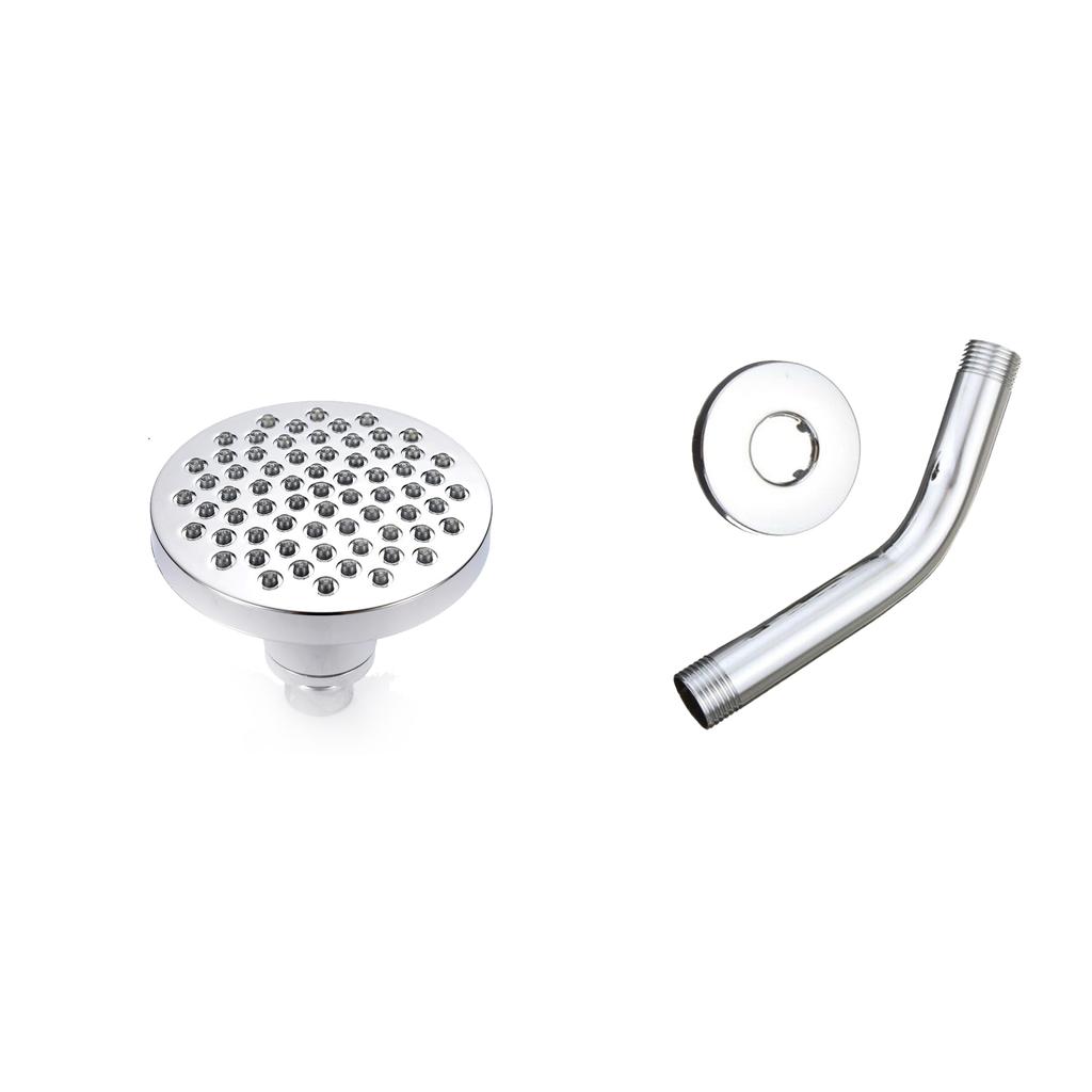 1pc High Pressure Shower Head, Bathroom Powerful Showerhead With Strong Spray, Small Silicone Nozzles, Universal Fit Works With