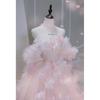 Pink Toast Braut 1011 Neues Verlobungs-Hochzeitskleid Damen Leichter Luxus Nische Erwachsenen-Empfangs-Abschlussballkleid