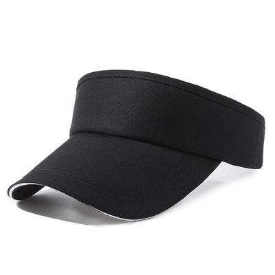 Adjustable Sports Visor Hat Lightweight Breathable Sun Protection Outdoor Running Golf Tennis Cap with Curved Brim and Open Top Design