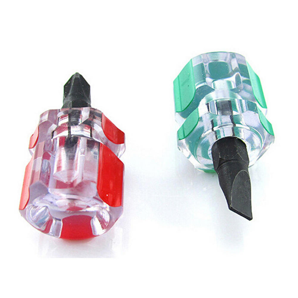 1 Pair Phillips Screwdriver Mini Screw Driver Short Small Split Repair Tools Kit Set