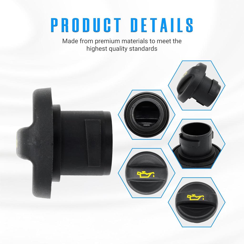 Engine Oil Filler Cap Oil Filler Plug Cover for 2007-2012 Mini Cooper 1.6L R55 R56 R57 R58 R59 11127572848 11-12-7-572-848