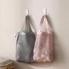 Mesh Beach Bag Colorful Large Capacity Mesh Handbag for Summer Beach Korean Style Makeup Bag