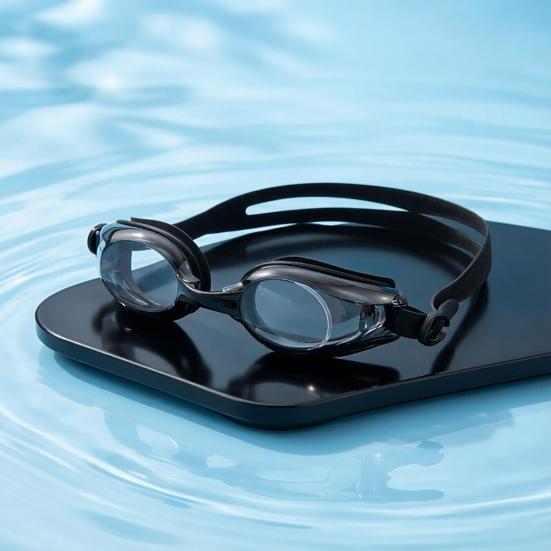Adults Swim Goggles with Storage Case Waterproof No Leakage Anti-Fog UV Protection Clear Lens Men Women Swimming Goggles Eyewear