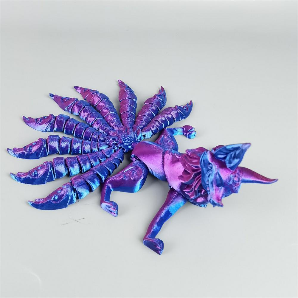 

«3D-печатная елочная игрушка в виде девятихвостой лисы — декор на Хэллоуин/Рождество и игрушка для спальни» Boxed