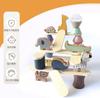 Shinse Animal Building Balance Stacking Fun Wooden Educational Toy for Montessori Finger Shape Early Boys and Ages and Requires Adult Birthday