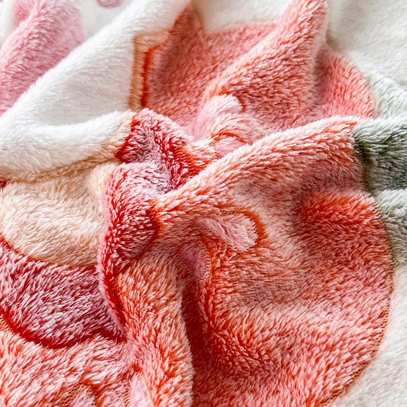 Floral Style Bed Cover Flannel Bed Linen Elastic Fitted Sheet Soft Mattress Protector Sabanas Para Cama (Pillowcase Need Order)