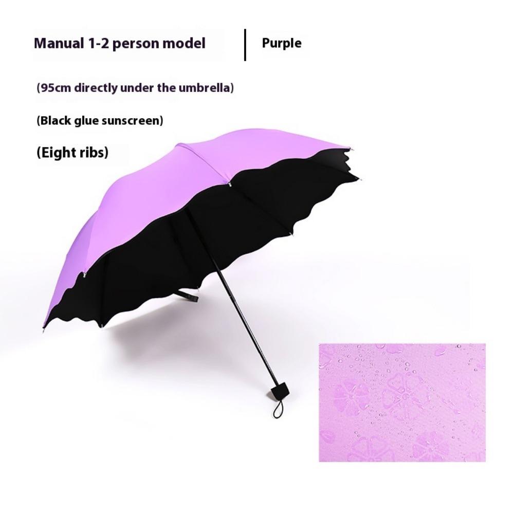 

Спорт на открытом воздухе, анти-УФ-зонтик, складной зонт, цветущий цветок в дождевой воде, ветрозащитный навес 55*8K