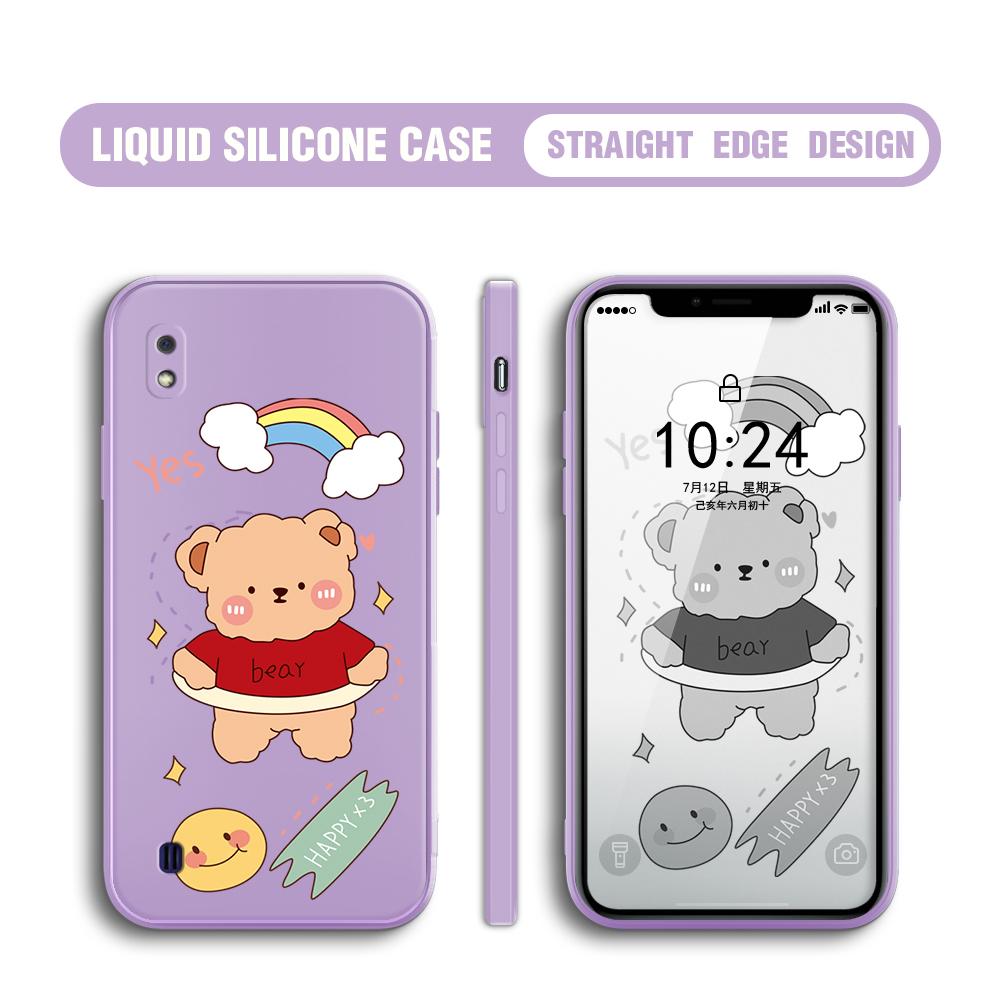 Étui antichoc de Protection de caméra à couverture complète en forme d'ours de dessin animé carré en Silicone souple
