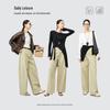 YERAD Women's 2026 Spring Khaki Wide-Leg Denim Pants
