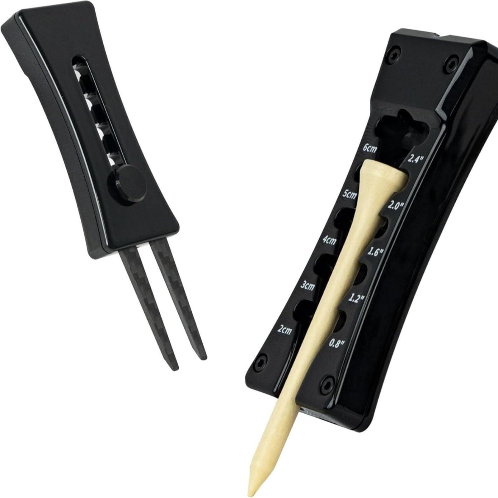 

Многофункциональное сиденье для гольфа «три в одном», регулируемая высота по желанию, прочные гвозди для мячей, практичный инструмент для регулировки гвоздей One Size чёрный