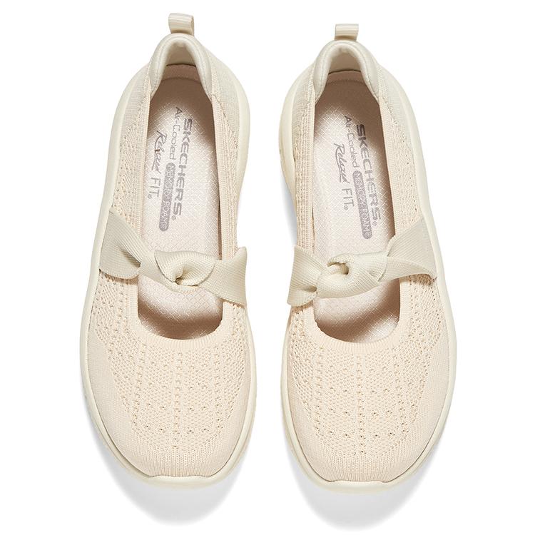 Skechers Modern DLux Comfortable Soft Versatile Low-Top Casual Shoes Women Sneaker Beige 159117-NAT