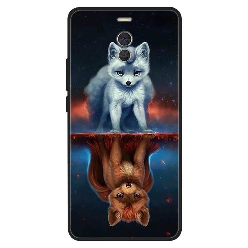 For Meizu M6 Note Case Silicone Cat Painted Soft Black Cover for Meizu M6Note M3 Note 8 Cover TPU Coque Protective Capa