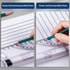 30cm Transparent Parallel Roller Ruler Multifunction Drawing Tool Scale Angle Line Balance Architectural Measuring Rolling Ruler