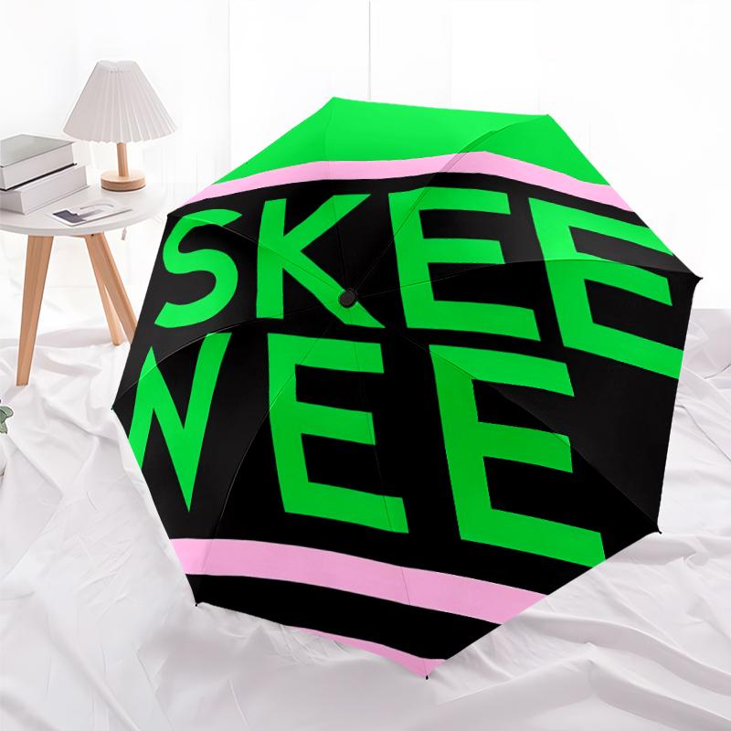 Printed AKA logo1-Printed Folding Umbrella,Outdoor,Leisure,And Travel Umbrella,Durable Umbrella Fabric,Birthday And Holiday Gift