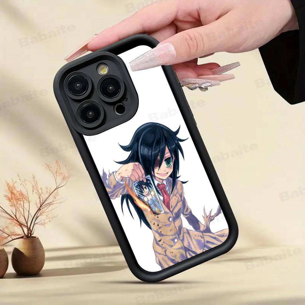 Watamote K-Kuroki T-Tomoko For IPhone 17 Pro Max 13 16 15 11 12 14 Plus Shockproof Soft Phone Cover