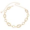 Geometric Temperament Ring Spliced Waist Chain Resort Hollow Metal Style Body Chain Jewelry