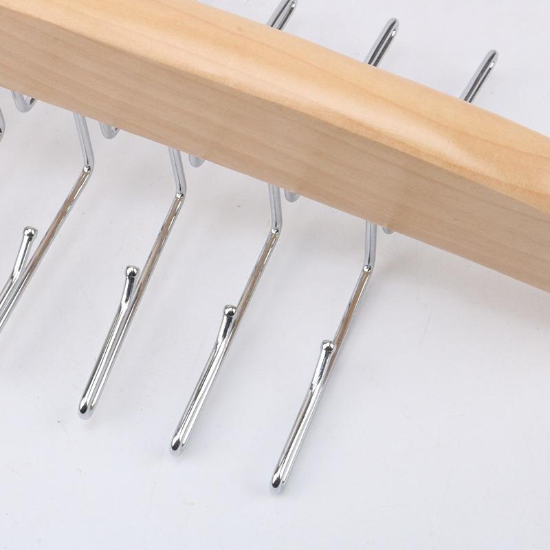 Tie Rack Tie Hanger 24 Hooks Wooden Tie Organizer, Tank Top Hanger, Belt Organizer For Closet,With Upgraded 360°Rotating, Belts