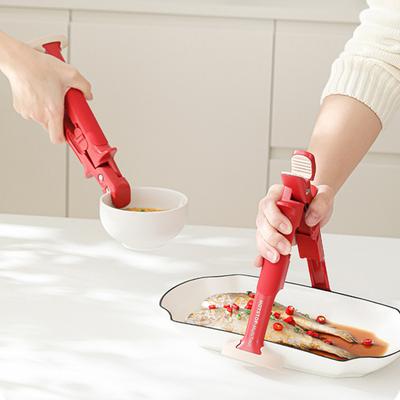 Verbrühschutz Heißschüssel Teller Greifer Clips Zange Klemme Halter zum Bewegen