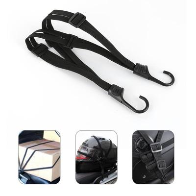 1 STÜCK 60/90CM Universal Motorrad Gepäckgurt, Fixierte Schnalle Bungee-Seil, Hochbelastbares Einziehbares Schutznetz, Motorradhelm Ausrüstung