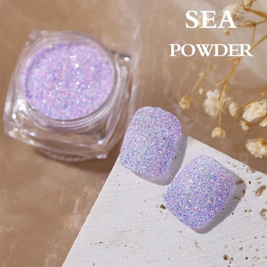 Aurora Effect Nail Art Powder Non-Floating Colorful Pastel Dust Ultra Fine Glitter Nail Powder