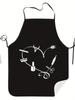 An Apron with a Personalized Haircut Pattern Is Very Suitable for Kitchen Work and Household Cleaning,
