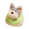 Stuffed Animal Puppy Nest Plush Keychain Puppy Dolls Schnauzer Plush Pendant  Christmas Gift