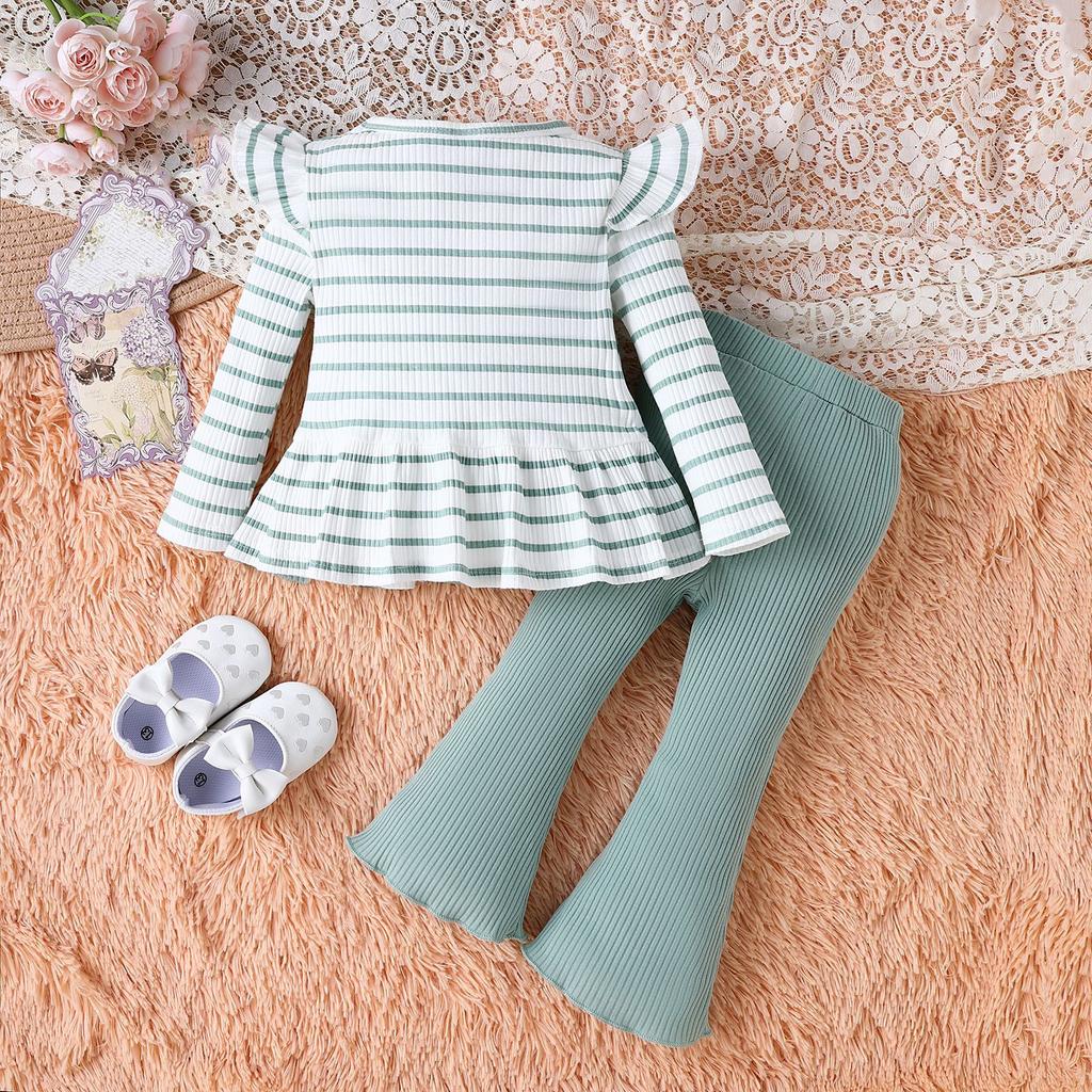 Kids Casual Long-Sleeve Set, Comfortable Daily Wear Outfits