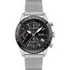 Pilot Edition Black Dial Silver Stainless Steel Mesh Bracelet Men's Quartz Watch 1513886